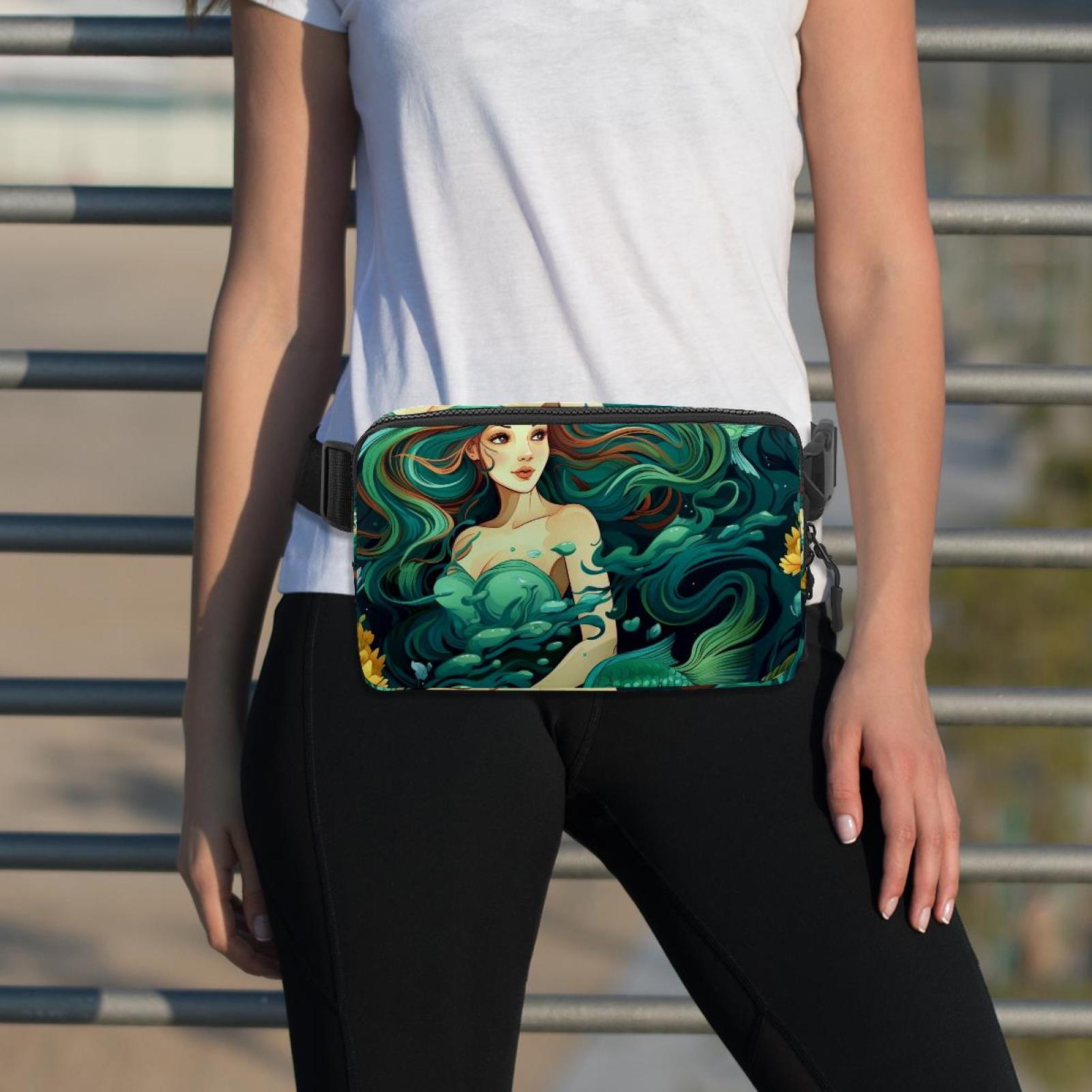 Mermaids Waist Pack Running Belt Fanny Packs Lightweight Adjustable with Extension Strap Unisex