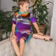 thumbnail image 4 of Fotbe Lizard With Sunglasses Colorful Pijama Estampada de 2 Piezas para Niños – Ropa de Dormir de Manga Corta Cómoda para Niños y Niñas, Camiseta y Shorts de Algodón-3X-Large, 4 of 6