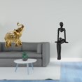 thumbnail image 2 of Figura de escritorio,Estante de estatua de elefante para escritorio,oficina,decoración del hogar,Figura decorativa de escritorio de resina para decoración del hogar,Figura de pensador, 2 of 8