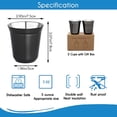 thumbnail image 2 of Easyworkz Juego de tazas de espresso de acero inoxidable con aislamiento de doble pared, 75 ml, 2 of 8