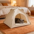 thumbnail image 6 of Foldable Pet Teepee, 15x15in Soft Nest Kennel Bed - Portable, Lightweight, Outdoor Camping Resting Tent, 6 of 6