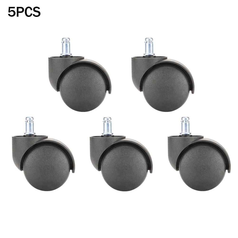 Replacement Rubber Wheels Rotating Chair Universal Wheel Office Chair Silent M4I2