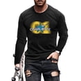 thumbnail image 1 of UKAP T-Shirt pour Homme à Col Rond, Manches Longues, Coupe Ample, Chandail d'Automne #01 5TG, 1 of 2