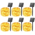 thumbnail image 1 of Guirnalda de luces solares Brightown, paquete de 6 unidades, 10 m, 100 LED, color blanco cálido, 1 of 9