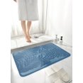 thumbnail image 1 of 1pc Modern Style Polyester Fiber Rectangular Leaf Patterned Carpet, Absorbent Floor Mat Suitable For Living Room Home Decor, 1 of 4