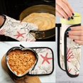 thumbnail image 5 of Yayeee Oven Mitts and Pot Holder Set of 2 Heat Resistant Kitchen Gloves Baking Hot Pad, Light Starfish, 5 of 5
