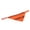 Fluorescent Orange, variant on BIMZUC Reflective Pet Dog Puppy Scarf Collar Bib Neckerchief, Fluorescent Yellow, Size L (Neck 15.7-20.5 in / 40-52 cm)