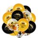 thumbnail image 1 of 15 globos de látex con confeti y estampado de números para cumpleaños., 1 of 5