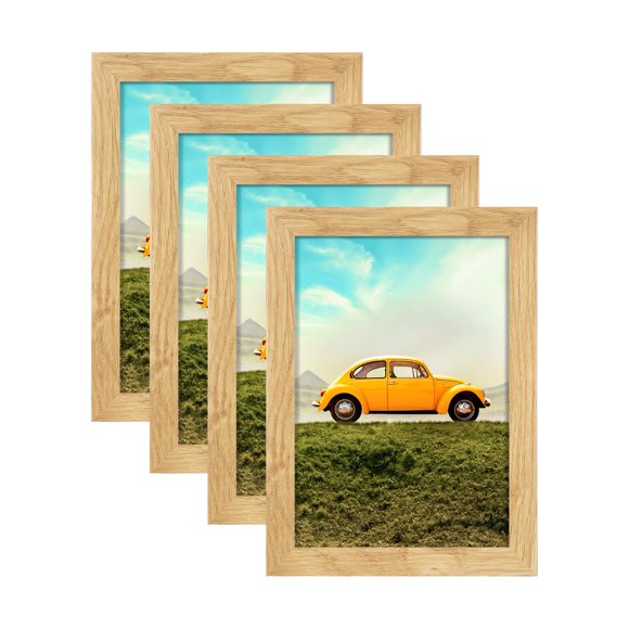Marco de fotos ATOBART de madera con cristal metacrilato, 10 x 15 cm, juego de 4