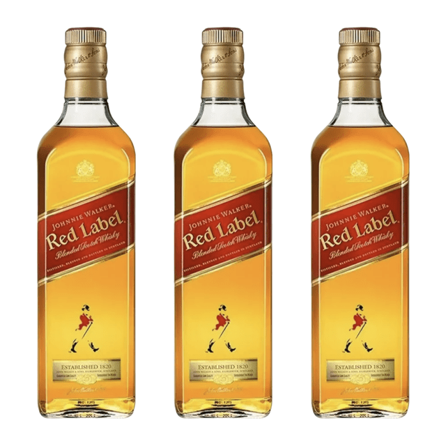 Pack de 3 Johnnie Walker Red Label 700 ml