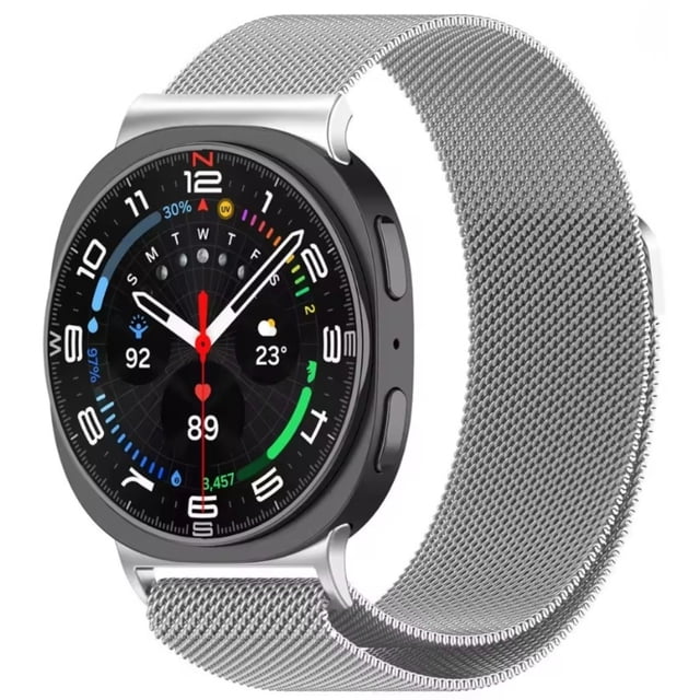 Correa Milanesa de Acero Inoxidable, Estilo Deportivo, compatible con Samsung Galaxy Watch 8/Watch 8 Classic