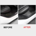 thumbnail image 4 of Baohd 2Pcs Car PU Leather Rear Door Fit Sticker Sill Protector for Tesla Model Y, 4 of 6