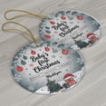 thumbnail image 3 of Name/Birthday/Info Baby Christmas Ornament 2025, Baby's First Christmas Ornament Gift for New Dad Mom Newborn, Baby's 1st Christmas Ornament Gift, 3 of 5