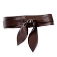 thumbnail image 2 of Women Belt Imitation Leather Wide-Brimmed Design Retro Cinched Belt Dresses Coat Knotted Belt Versatile Accessory, 2 of 8