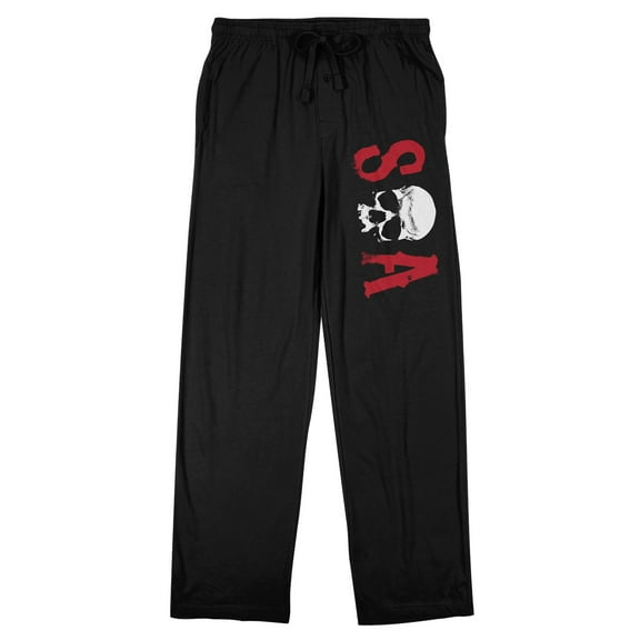 Sons of Anarchy SOA Logo Men's Black Sleep Pants-M