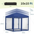 thumbnail image 2 of Instant Pop-Up Canopy Tent with Removable Mosquito Netting & 2 Zipper Doors, Portable Outdoor Shelter for Camping, Backyard, Picnic - Includes Wheeled Carry Bag, 2 of 8