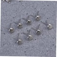 thumbnail image 5 of 200pcs Brass Fasteners Metallic Bra OffiBrads Prong Fasteners Mini Brads for Crafts Brad Fastener Metal Paper Fasteners Pointy Handicrafts Pearl Stud Two-Legged Nails Silver, 5 of 5