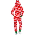 thumbnail image 3 of Pyjama de Noël à Capuche pour Femmes - Chaud, Doux et Confortable une Pièce pour les Fêtes, 3 of 4