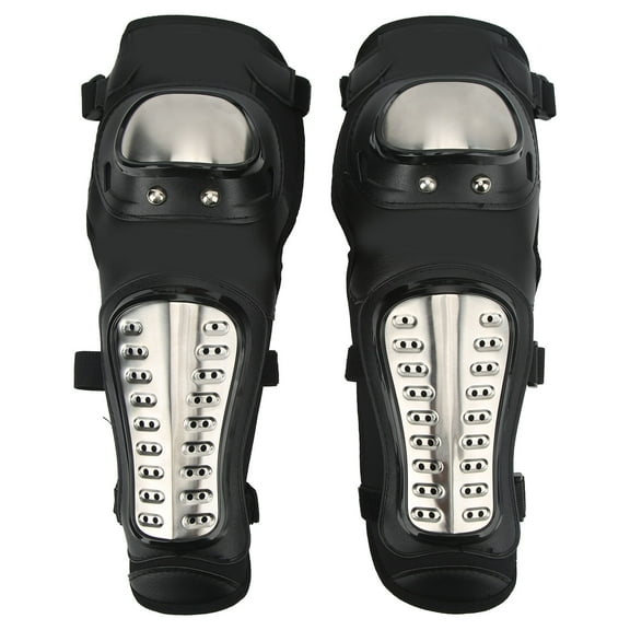 1 Pair Motorcycle Knee Pads Drop Resistance Rubber Cycling Protective Gear for Motorbike Riding