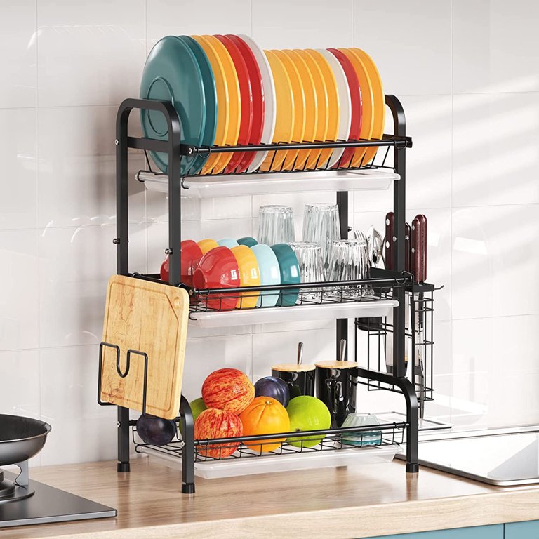 Over The Sink Dish Drying Rack for Kitchen Counter Organization and Storage