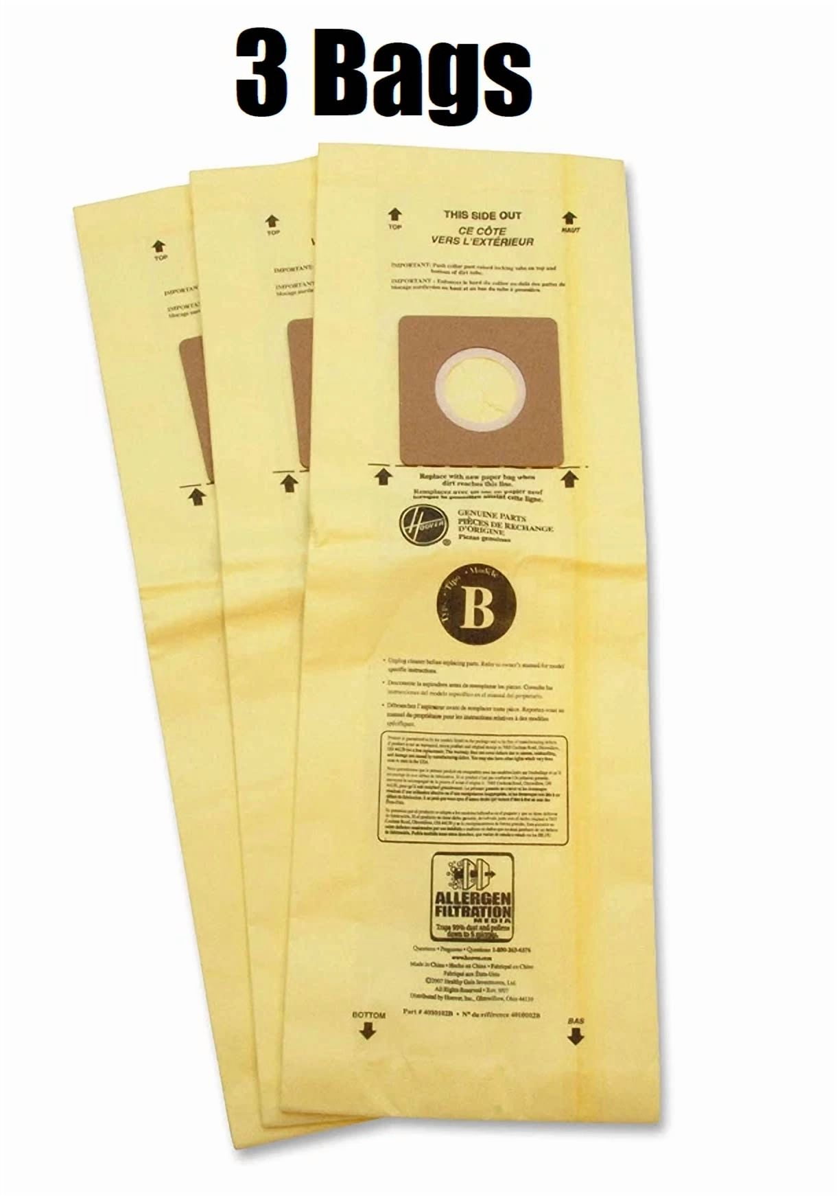 KNACK - (3) Hoover Type B Allergen Bag Genuine