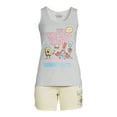 thumbnail image 5 of Spongebob Ladies Young Adult Tank and Short Bundle, 5 of 5