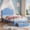 blue, variant on TEQIN Twin Size Bed Frame Storage Drawers & LED Lights, Romantic Upholstered Platform Bed, Velvet Crystal Button Princess Bed, Noise-Free Slats, No Box Spring Needed