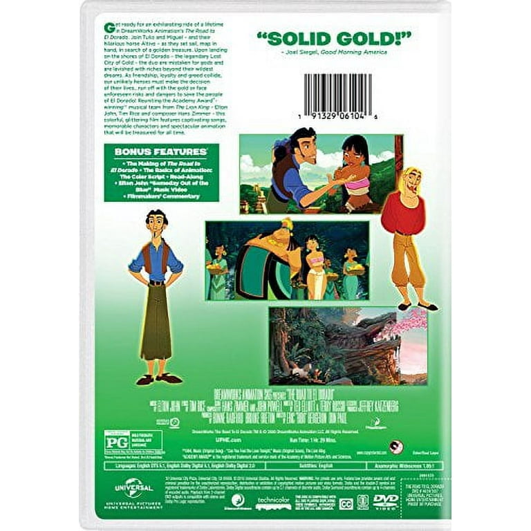 The Road To El Dorado Dvd Cover