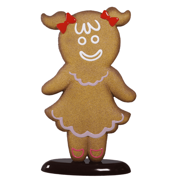 Girl Gingerbread Cookie Over Sized Statue