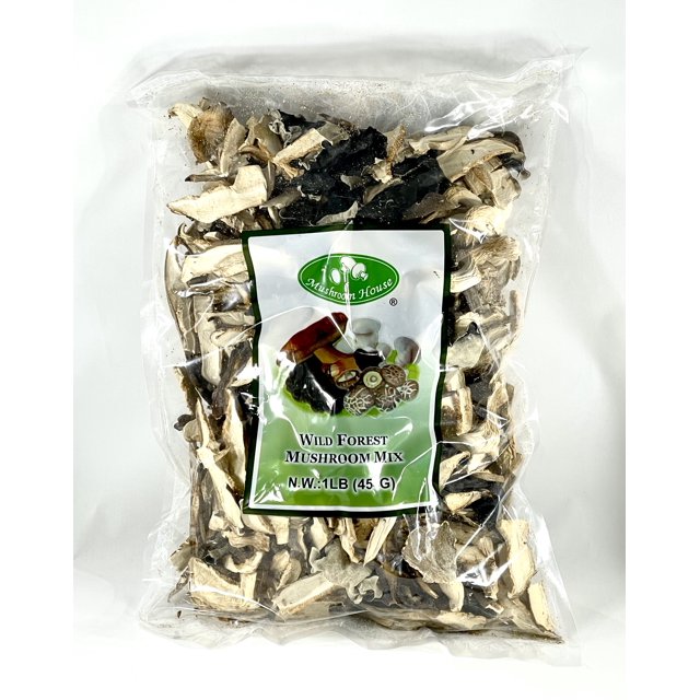 Dried Wild Forest Mushroom Mix 1lb, Hongo Seco Mesclado, Oyster