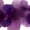Free Form Purple On White, variant on Elephant Stock Aquarelle Violet Wall Art - Horizontal Multi Panel Canvas - Living Room Wall Decor - Abstract Multi Panel - Purple And White Decor By Chris Paschke - 23" x 14"
