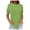 Green, variant on yunLCZ Women Shirts Women's Pure Color Fashionable Casual Round Neck Short Sleeve Top