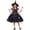 #07-Black, variant on Girls Halloween Star Print Witch Dress Tutu Gown With Rhinestone Belt For Halloween Party