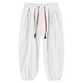 thumbnail image 4 of kamemir Hiking&nbsp;Pants Men's Big & Tall Extreme Motion Flat Front Regular Straight Casual Pant (White,5XL), 4 of 5