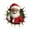 A, variant on 3D Look Christmas Wall Stickers Santa Claus Snowman Reindeer Break Through Wall Design Removable Wall Decals for Bedroom Living Room Home Holiday Decor