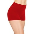 thumbnail image 6 of ELFINDEA Yoga Pants Shapewear Women Banded Shorts Boyshorts Boardshorts Swimsuits Sporty Short Plus Size Body Suits for Womens Red 2X, 6 of 7