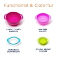 thumbnail image 3 of Cheer Collection 15 Piece Nested Bowl Set with Mixing Bowls, Colander, Sifter and Measuring Spoons, BPA-Free Bright Colorful Plastic, 3 of 7