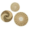 thumbnail image 6 of 3Pcs Woven Wall Basket Seagrass Ornaments Handmade Art Wall Decor New, 6 of 12