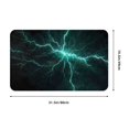 thumbnail image 5 of Green Lightning Flash Front Door Mat, Indoor Mats for Bedroom Bathroom Kitchen, Floor Mat Non-Slip, Soft Carpet Floor Cover Machine Washable Entryway Mat - 20x31.5in, 5 of 5