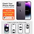 thumbnail image 3 of SURITCH for iPhone 14 Pro Max Magnetic Case, Compatible with Magsafe, with Built-in Kickstand, Camera Cover and Translucent Back, Rugged Shockproof Cases Slim Protective Cover, Translucent Blue, 3 of 9