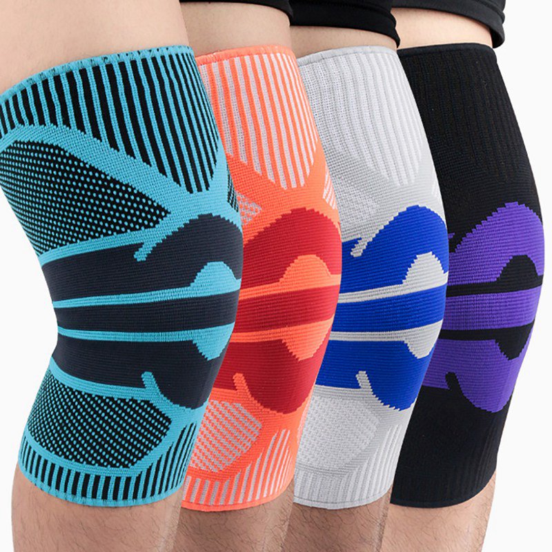 1pc Knee Pad Sleeve Knitted Breathable Compression Support Leg