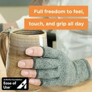 Brownmed IMAK Arthritis Pain Relief Compression Gloves - Large - Gray/Black