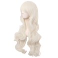 thumbnail image 3 of LinYooLi 28 Pouces/70 cm Perruque Synthétique Cheveux Longs Bouclés (Brun Blond Mélangé), 3 of 4