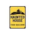 thumbnail image 2 of Haunted House Novelty Sign, Metal Wall Decor - 10x14 inches, 2 of 4