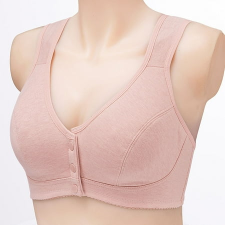 

Tangnade Fashion Sexy Non Steel Ring Front Buckle Vest Style Underwear Bras For Women