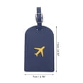 thumbnail image 2 of Unique Bargains 1 Pc Lightweight Luggage Tag for Travelling Deep Blue Polyurethane, 2 of 5