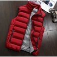 thumbnail image 3 of Ropa de marca, chaleco acolchado de algodón de talla grande para hombre, chaleco para hombre, chaqueta para hombre, chaleco sin mangas, abrigos ajustados informales de moda de invierno, 3 of 5