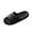 Black, variant on Black Couple'S Fashion Thick Sole House Slippers Indoor Solid Color Soft Comfort