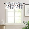 thumbnail image 5 of Watercolor Chicken Curtains Valance Colorful Farmhouse Rooster Hen Animals Grass Curtain Valance for Living Room Bedroom Kitchen Decor 54"x18", 5 of 5