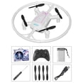 thumbnail image 4 of MXTPOV Drone with Cool LED Lights, UFO Shaped Drone Toys for Kids, Fixed Height Quadcopter Drone with Altitude Hold, 360° Rolling Stunt, One-click Take-off/Landing, 4 of 9